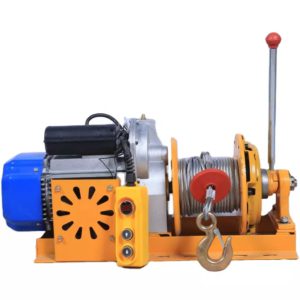 Heavy Duty Wire Rope Electric Crane Hoist Winch With Clutch 500kg 1000kg