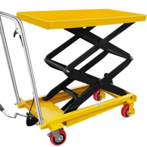 Mobile Manual Hydraulic Scissor Lift Table Trolley Elevated Vehicle Platform