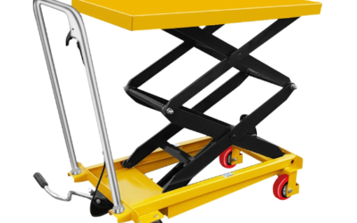 Enhance Your Business Efficiency And Safety: 350KG Manual Hydraulic Scissor Lift Trolley For Cargo Platform And Truck Platform